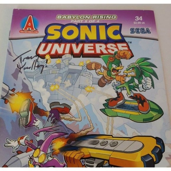 Sonic Universe Comic #34 Feb 2012 Babylon Rising Part 2 of 4 Signed Copy - Picture 5 of 9